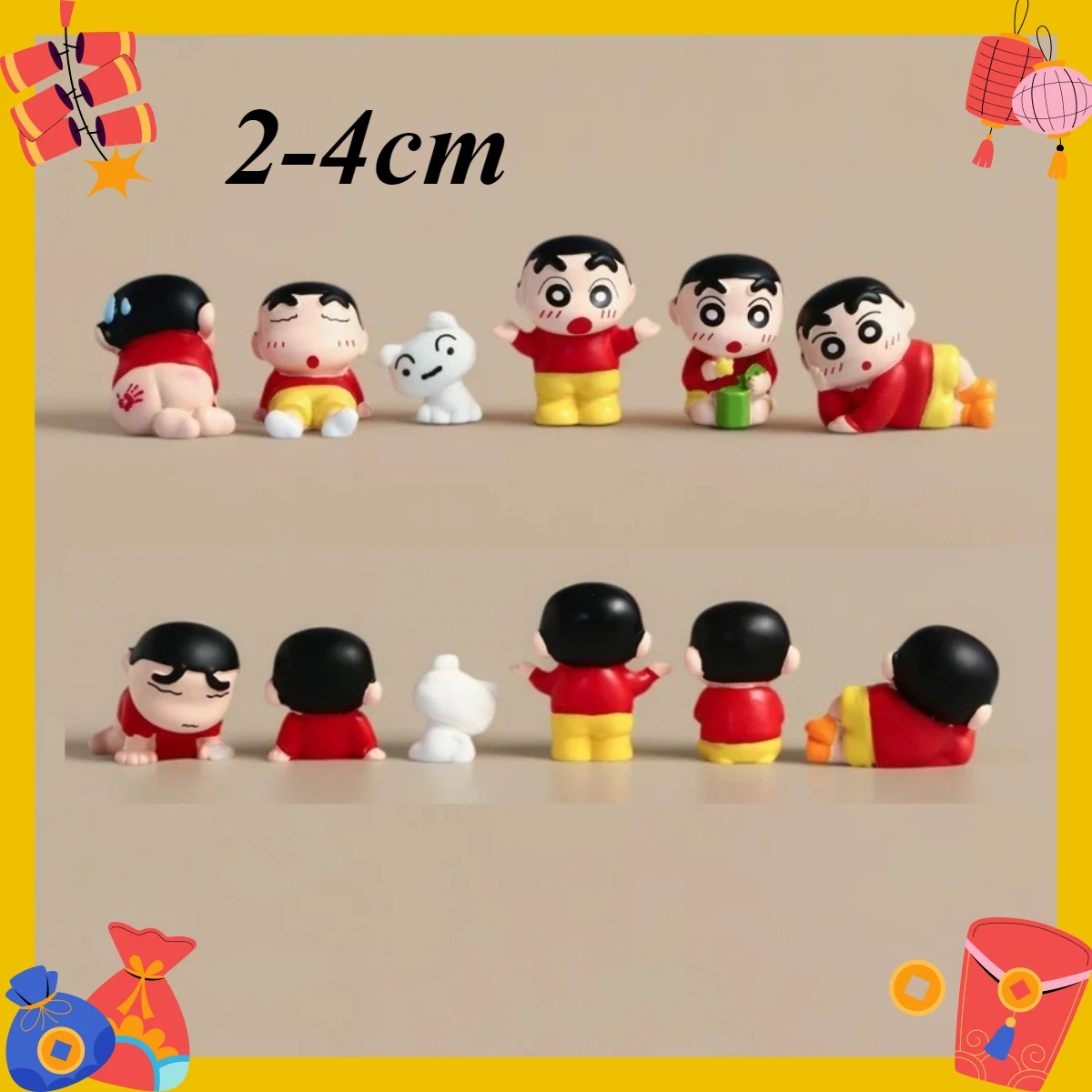 

Миниатюрная статуэтка Шин-чана, милая аниме-фигурка для мини-ландшафта, украшение для самостоятельного декорирования, украшение для автомобиля и рабочего стола.