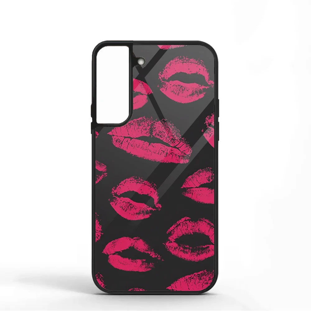 Kiss Me-funda de teléfono para Samsung S10, S20, S21, S22, S24, S30 Plus, ULTRA Mirror Acrílico