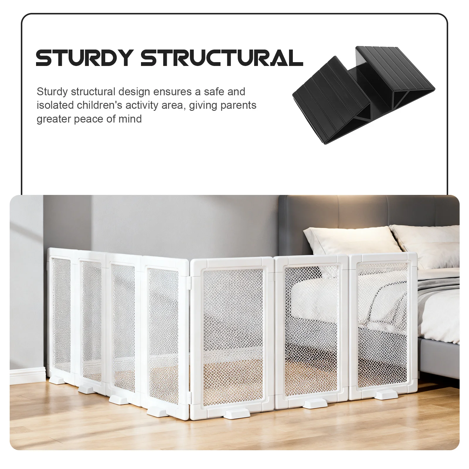 6 قطعة بوابة الطفل مثلث دعم لوحة الرضع بوابة السلامة الزاوية استقرار الطفل التدقيق تعزيز عدة الأسود Abs تصاعد