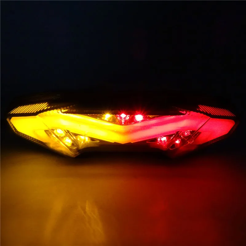 waase For Yamaha MT07 MT-07 Tracer 700 2016 2017 2018 2019 Rear Tail Light Brake Turn Signals Integrated LED Light