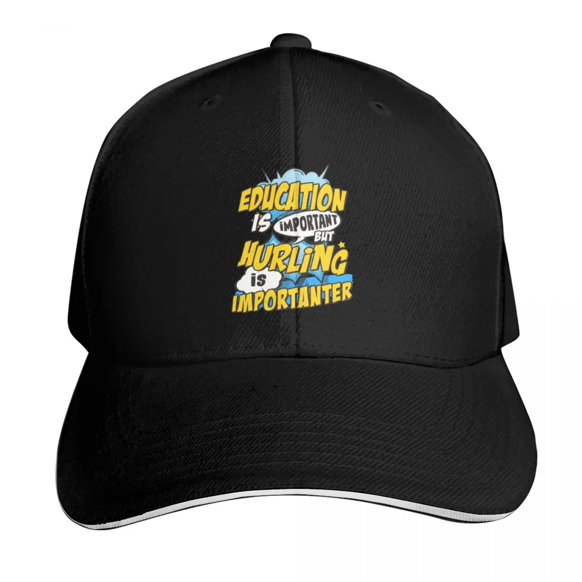 Hurling is important Baseball Cap Sun Protection UPF 50+ Breathable Mesh Back Adjustable Buckle Closure