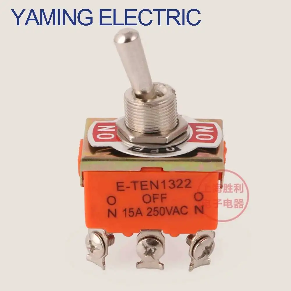 2 pz/lotto 12mm Mini Toggle Interruttore A Bilanciere 6 Pin 2 Posizione/3 Posizione ON-ON Leva Doppio Controllo 6P 1321/1322