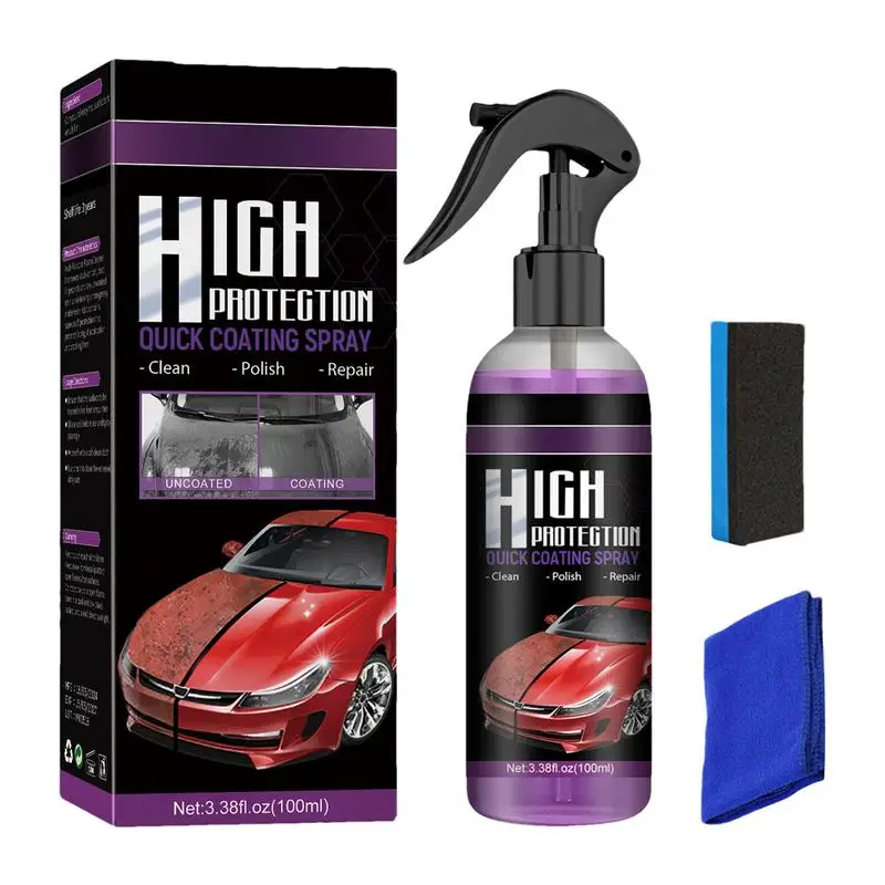 Car Coating Spray Multifunctional 100ml Cars Ceramic Spray Coating Car Coating Agent Spray Wax For Dirt Bird Droppings