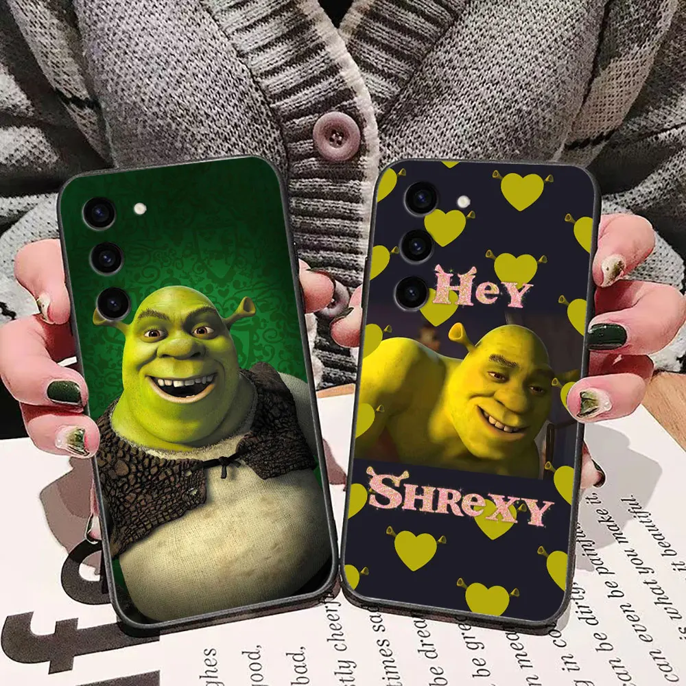 Happy Monster S-Shrek Phone Case For Samsung S9 S10 S25 S20 S11 S21 S22 S23 S24 S30 FE PLUS ULTRA 5G Soft Case Funda Capa Shell