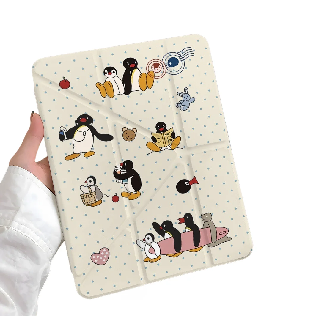 

Чехол для планшета Penguin Dot Pen Slot для Mini7 6, iPad Pro 2024 2022 2021 2020 2019 2018 2017 11 10 9 8 7 6 5 Air7 6 5 4 3 2 1 Cover
