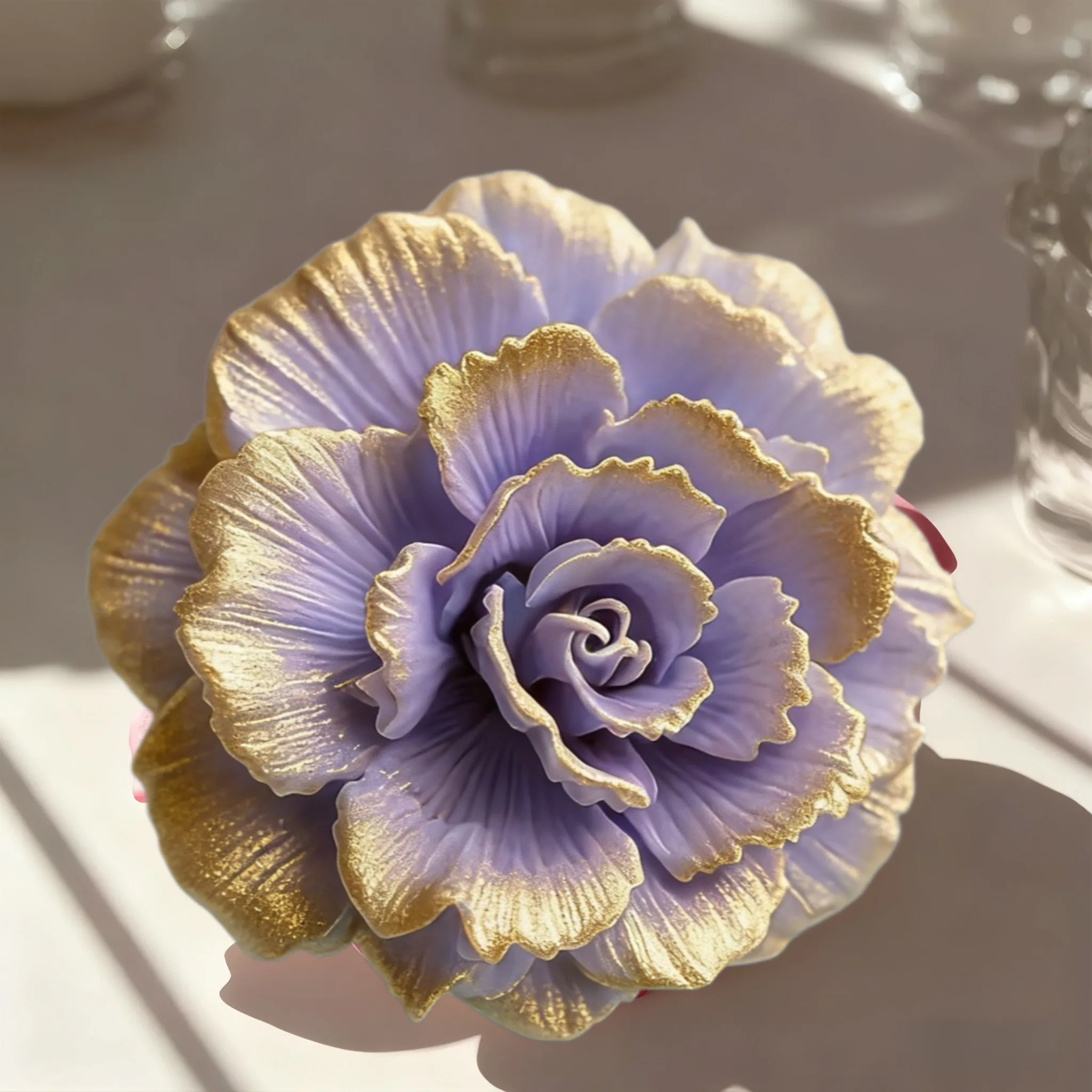 Lotusblüten-Silikonform, zum Basteln von Harz – geeignet für Kerzen, Heimwerker, Valentinstag, Muttertag, Weihnachtsdekoration – Detail 15