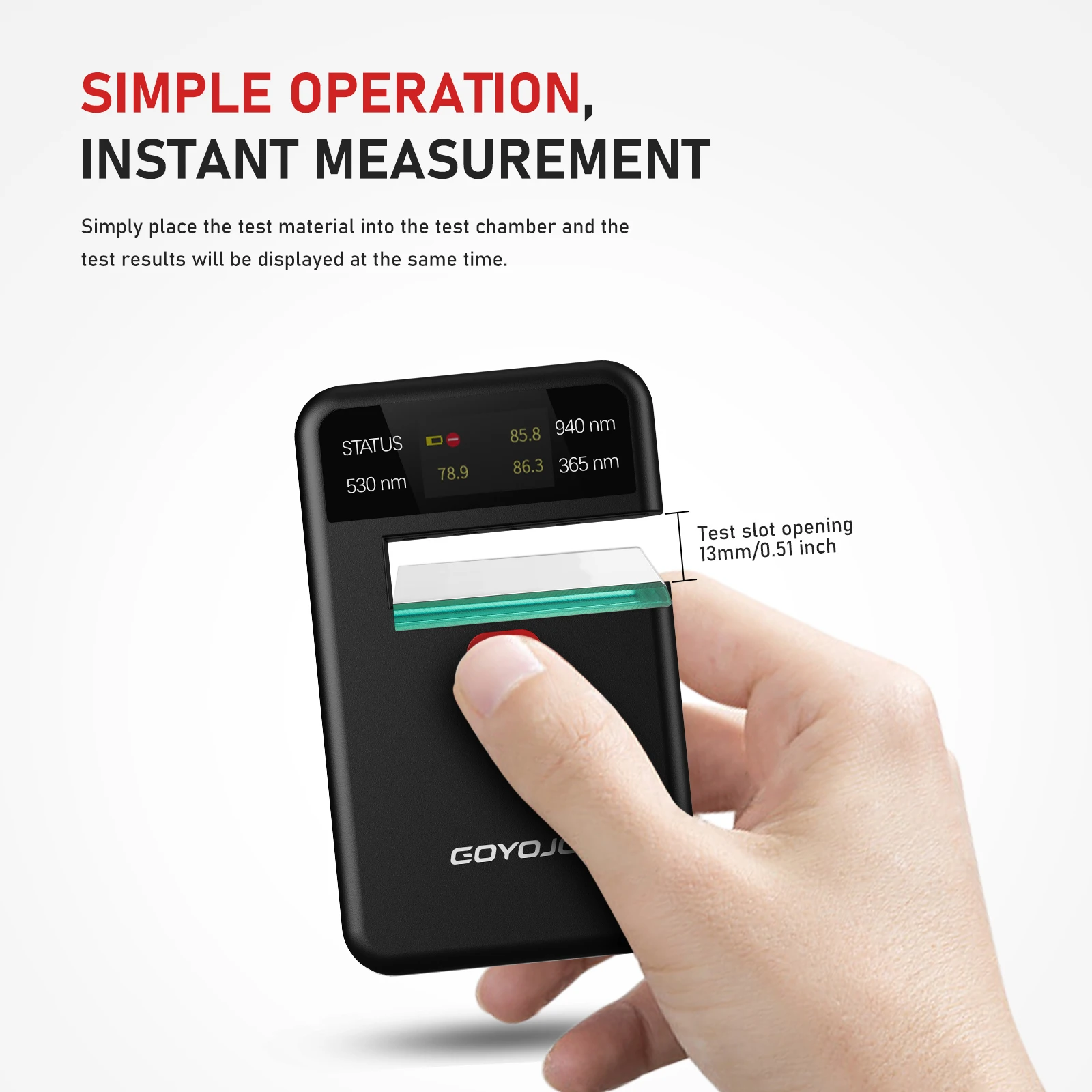 CT-23/CT-25 Portable Window Tint Transmission Meter Measure UV Blocking Rate Visible Light Transmittance IR Rejection