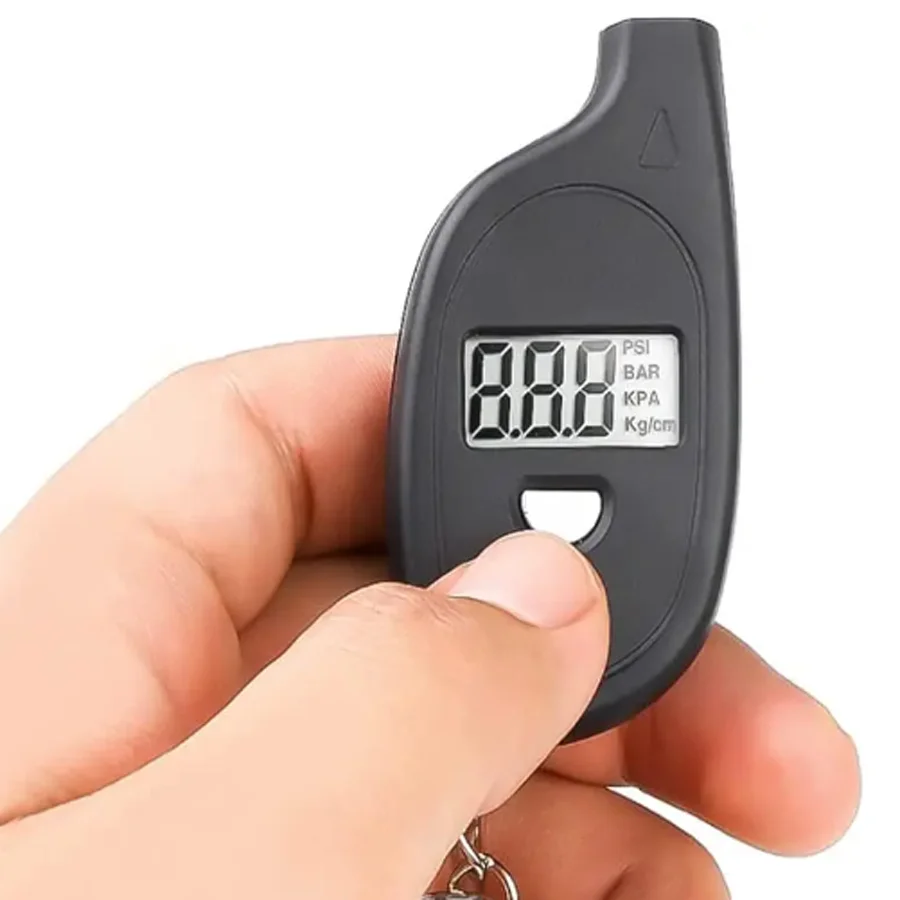 Mini Keychain Style Tire Gauge Digital LCD Display 2-150 PSI Car Tyre Air Pressure Tester Meter For Car Auto Motorcycle Tool