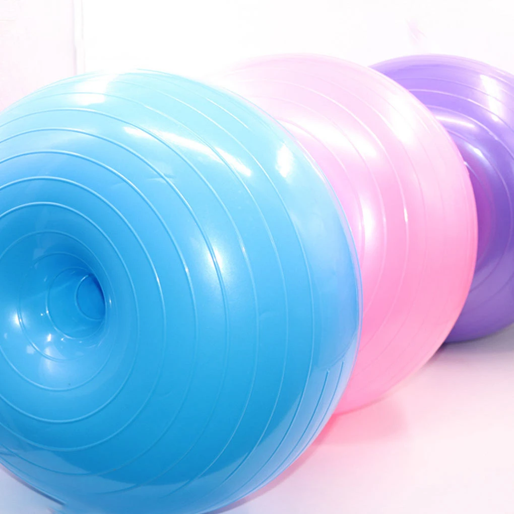 Thickened Burst Stable Balance Professional Studio Practice Logo Core Training Performance 50CM PVC Donut Yoga Ball