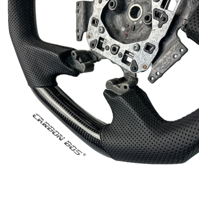 Car Accessories for Ford Steering Wheel Black Carbon Fiber for Ford Xr6 Fg Mk2 Ford Falcon Perforated Leather Customized - Image 3