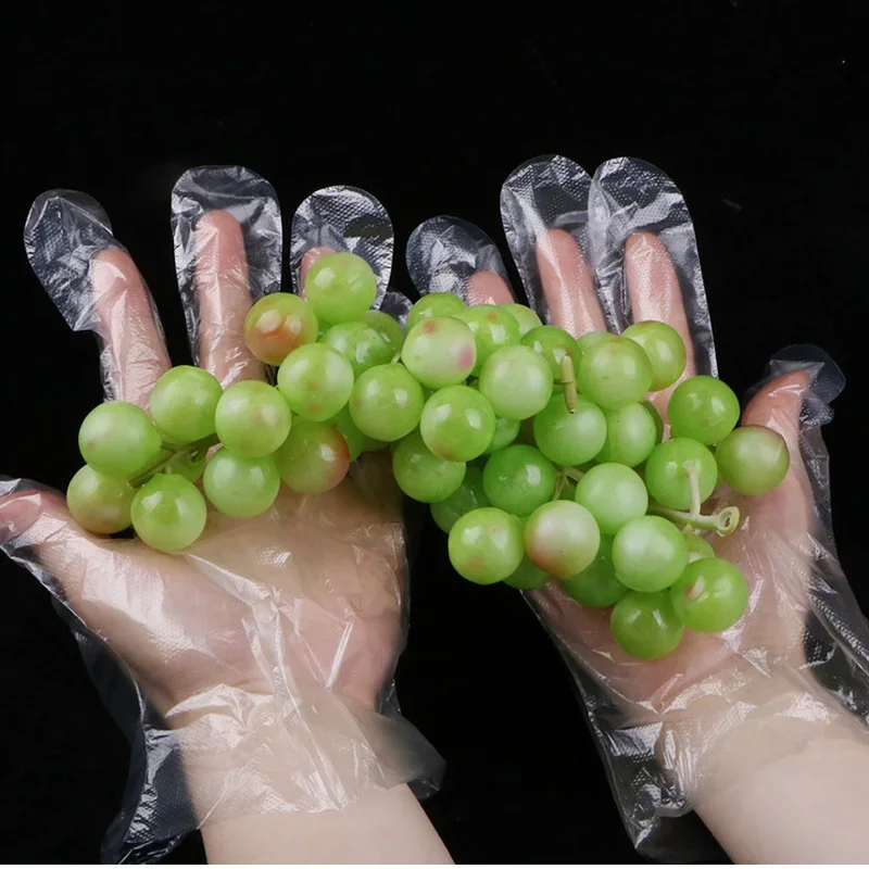 

Одноразовые перчатки из полиэтилена, 100 шт./лот, многофункциональные, экологически чистые, для сада, дома, ресторана, барбекю, еды