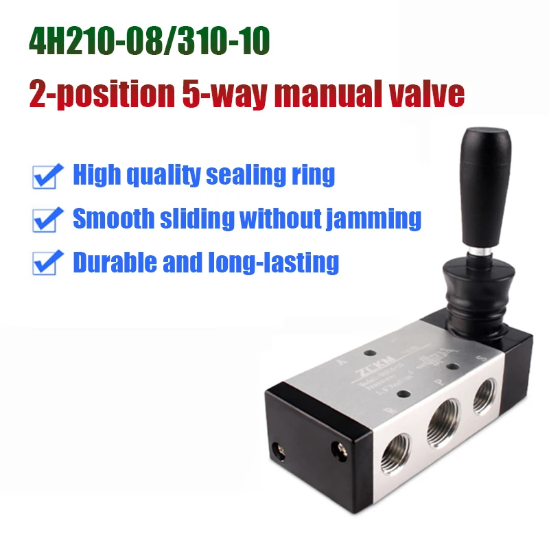 Manual Valve 4H210-08/310-10 Manual Directional Mechanical Valve Cylinder Air Valve Switch Valve Pneumatic Control