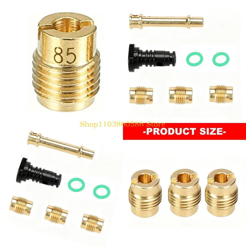 242A Carburetor Main Jet for Predator 212cc, Brass Pieces, Tube Piece and Rubber Rings for Replacement and Service