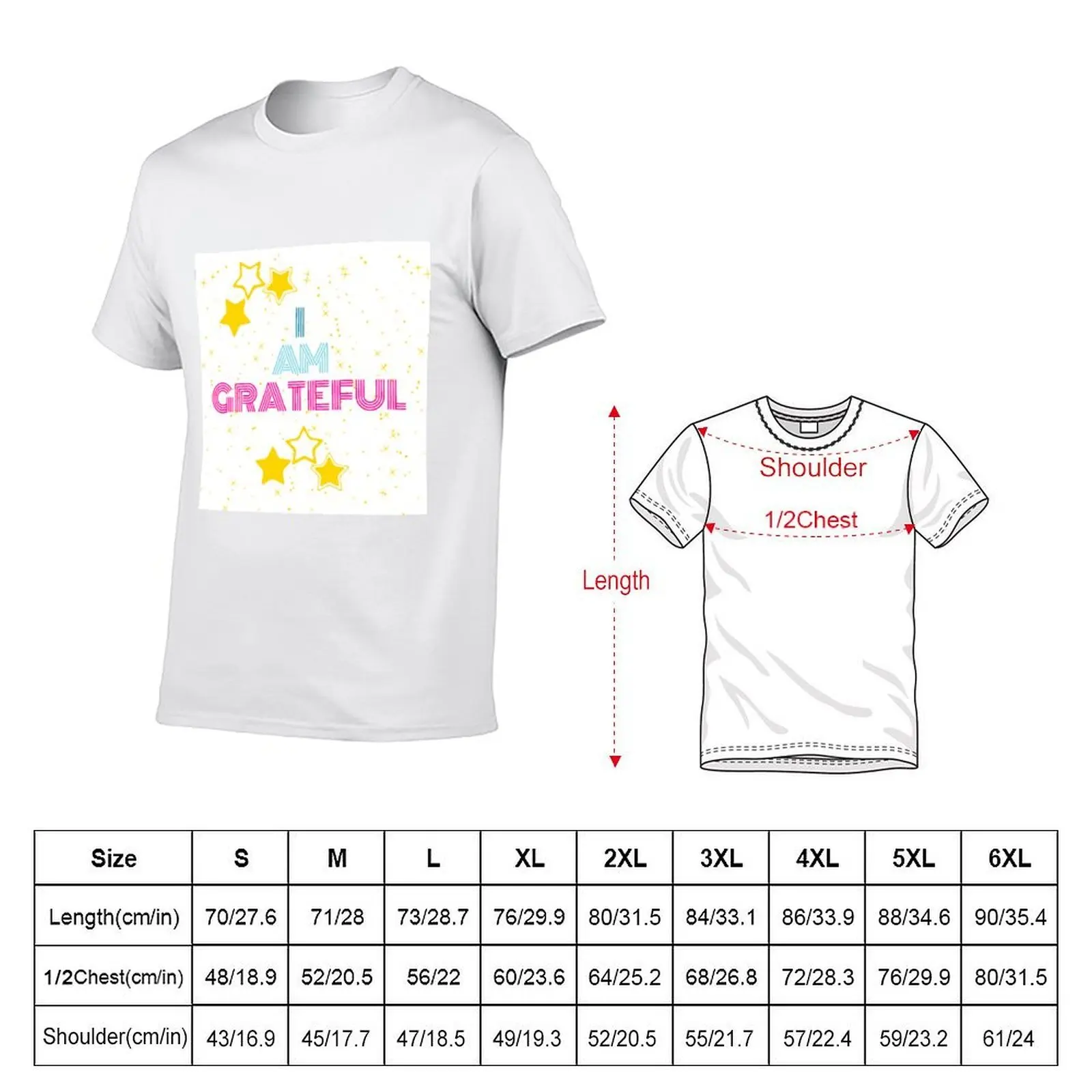 I AM GRATEFUL T-Shirt basketball graphic tees croswit shirt man t shirts for men cotton