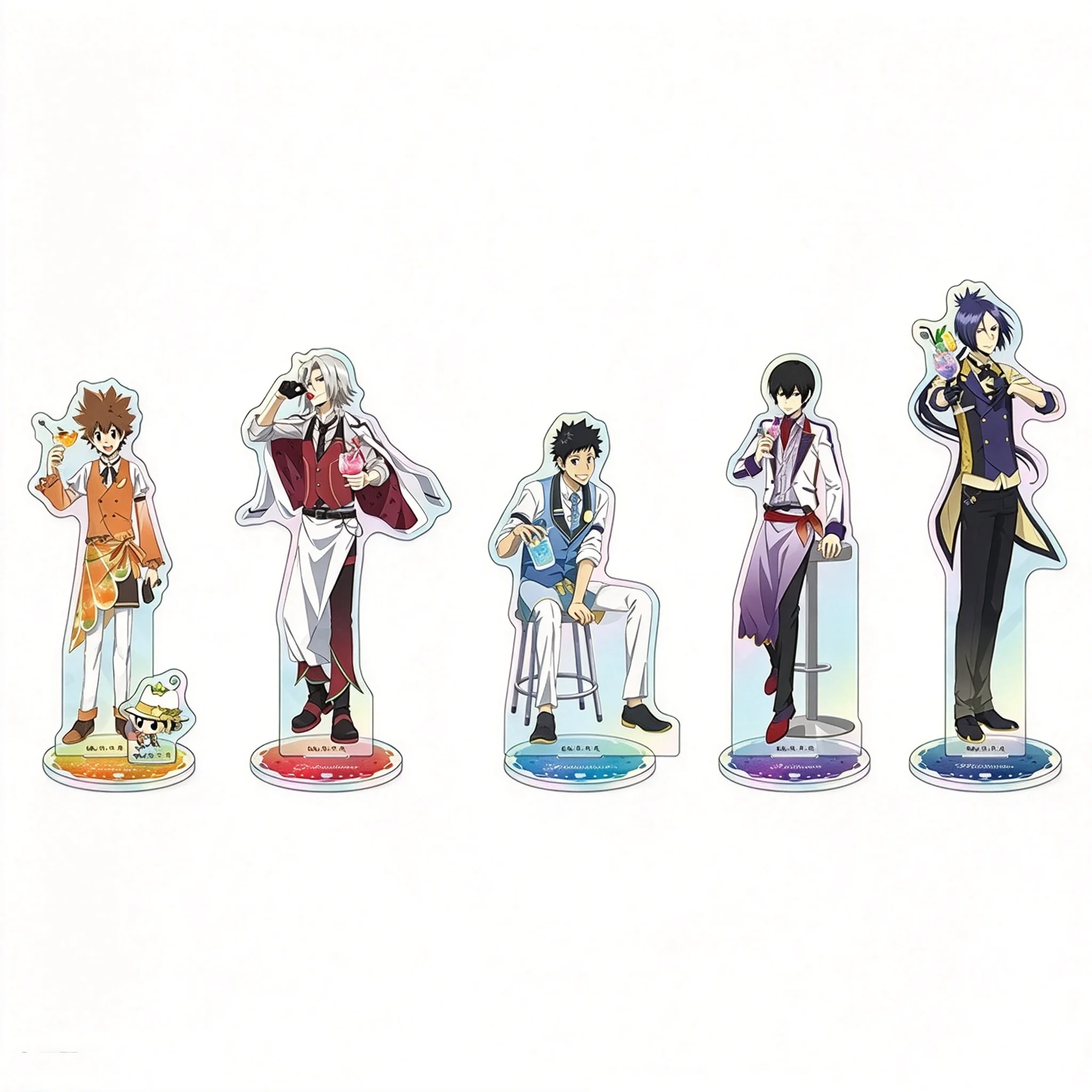 Anime Katekyo Hitman Reborn! Fruit Cocktail Series Reborn Acrylic Stand Model Plate Keychains Desktop Ornament