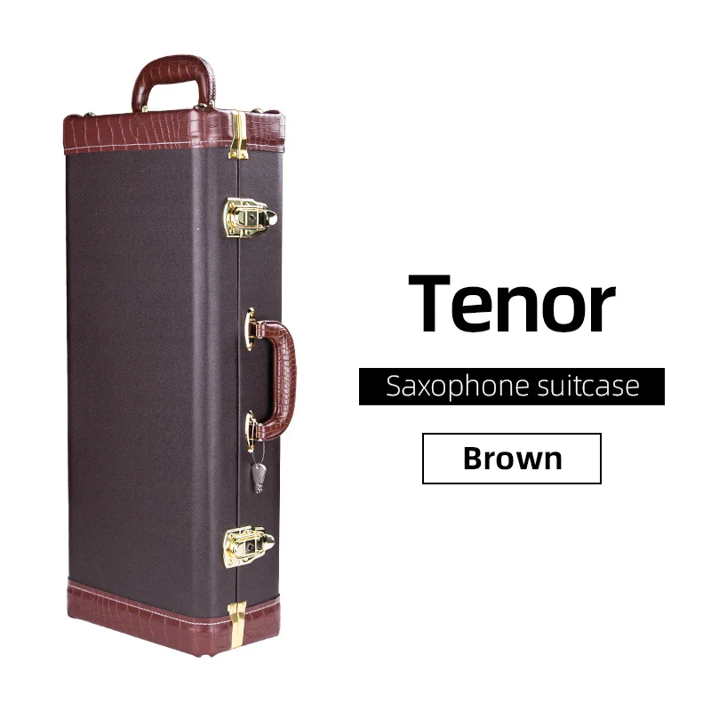 E-Flat Alt-Saxophon und B-Flat Tenor-Saxophon Spezieller Transportkoffer, Instrumenten-Rucksack, Tragbarer Reisekoffer, Hartschalenkoffer – Detail 9