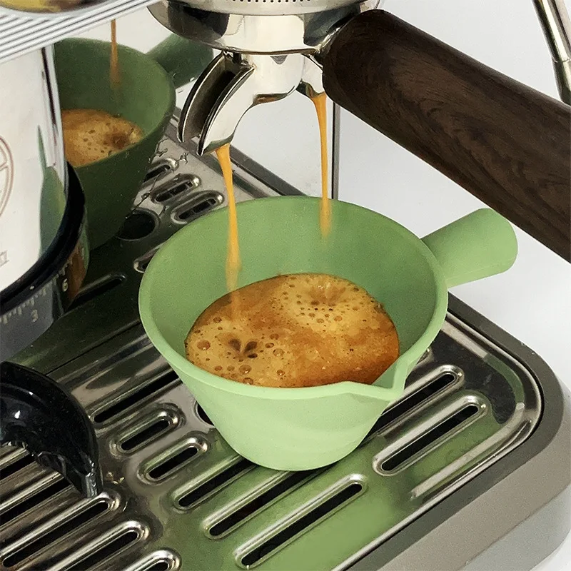 CX coffee measuring cup with scale, drop-resistant and high temperature-resistant small milk cup, milk cup