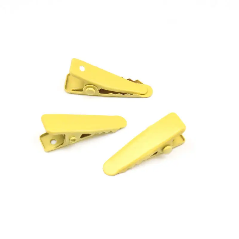 40 Stück/Set DIY Damen-Haaraccessoires 2,5cm Kleine Haarspangen Spitze Entenschnabel-Haarklammern aus Legierung in Bonbonfarben Mädchen-Kopfschmuck – Detail 8
