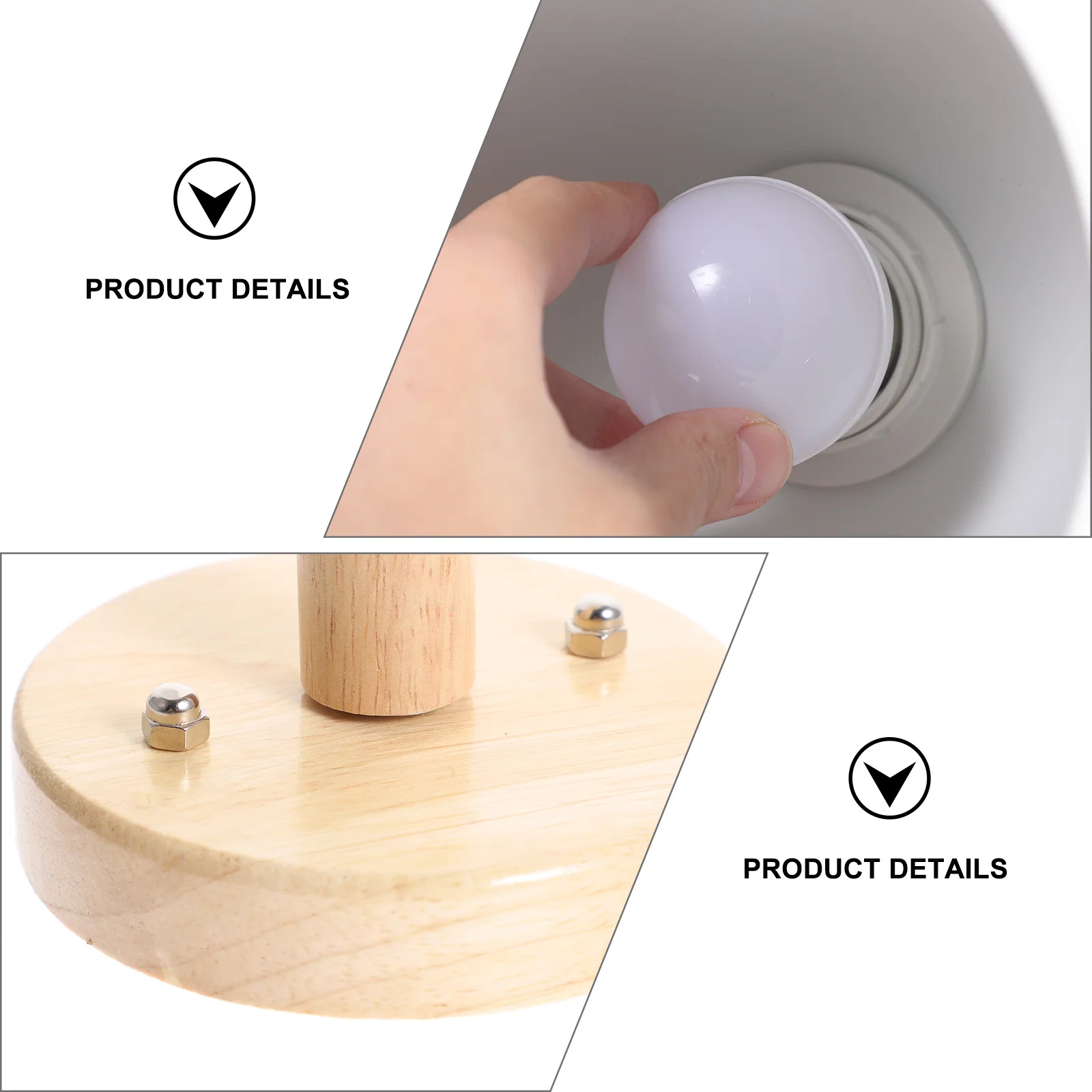 

Stylish Light Mount Sconce Bedroom Decorative Lamp Durable Wooden Iron Lighting Fixture For Living Room Hotel Kitchen Bedroom