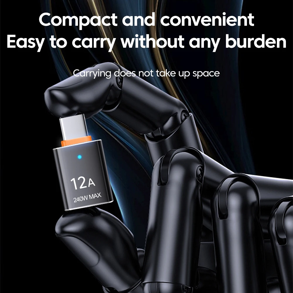 12A Type C male to USB3.0 female converter, suitable for computers from brands such as Samsung, Xiaomi, Huawei, etc.,