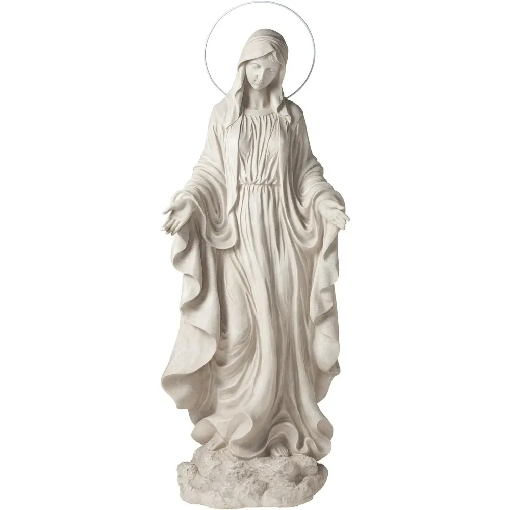 

The Blessed Virgin Mary Heavens Light StatuePeaceful Madonna Statue Garden Decor