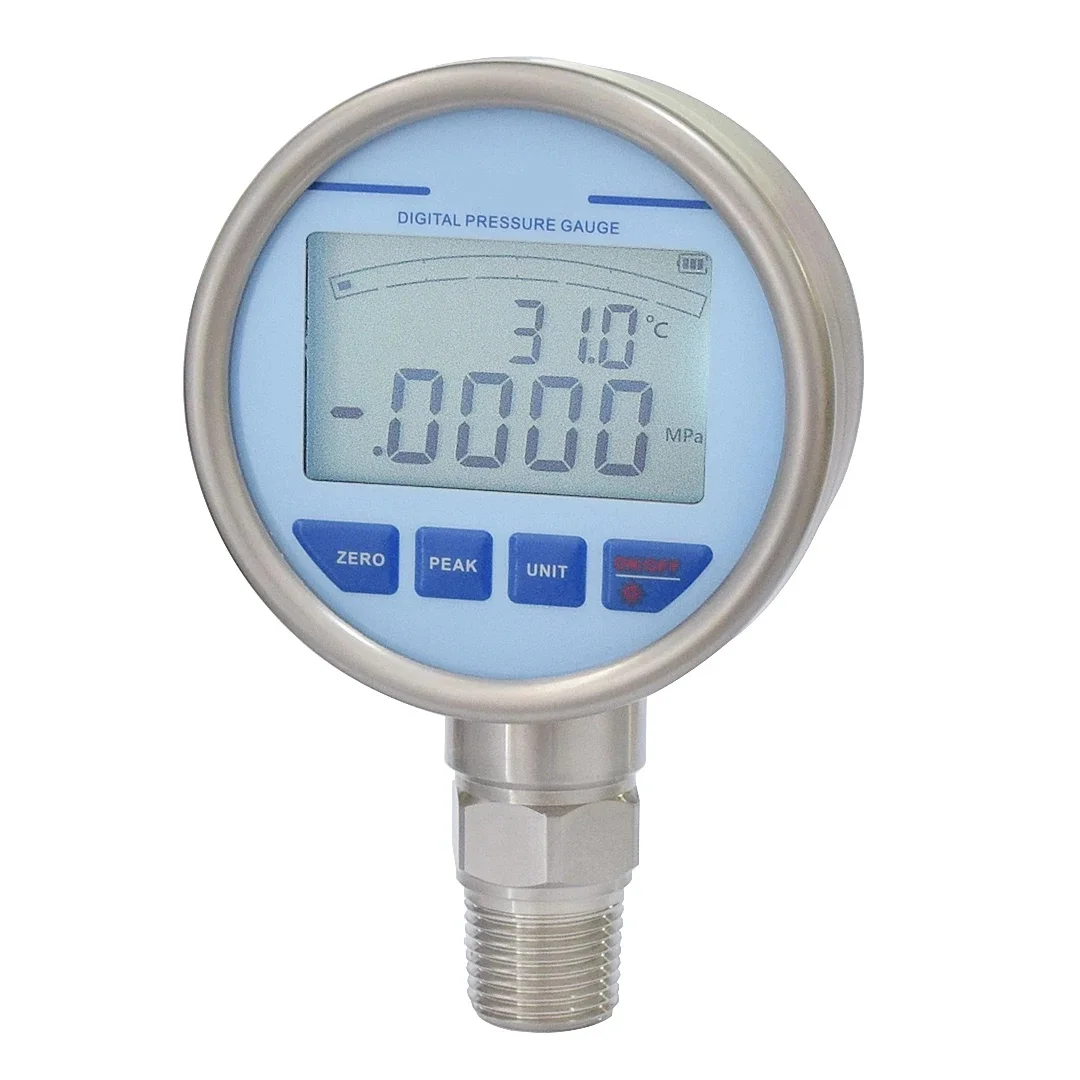 AAA battery LCD test oil air water intelligent pressure gauge