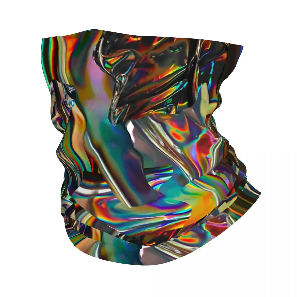 Holographic Reflections Bath Mat Bandana Neck Gaiter Printed Balaclavas Wrap Scarf Multifunctional Cycling Running for Men Adult