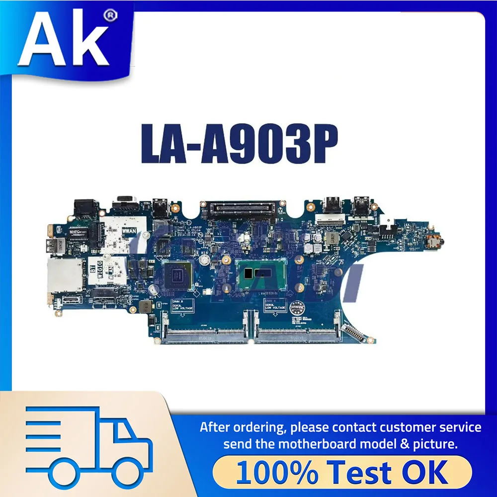 

Notebook Mainboard For DELL Latitude E5450 5450 0RH5P 017FG2 LA-A903P Laptop Motherboard i5 i7 5th Gen CPU 830 840M V2G DDR3