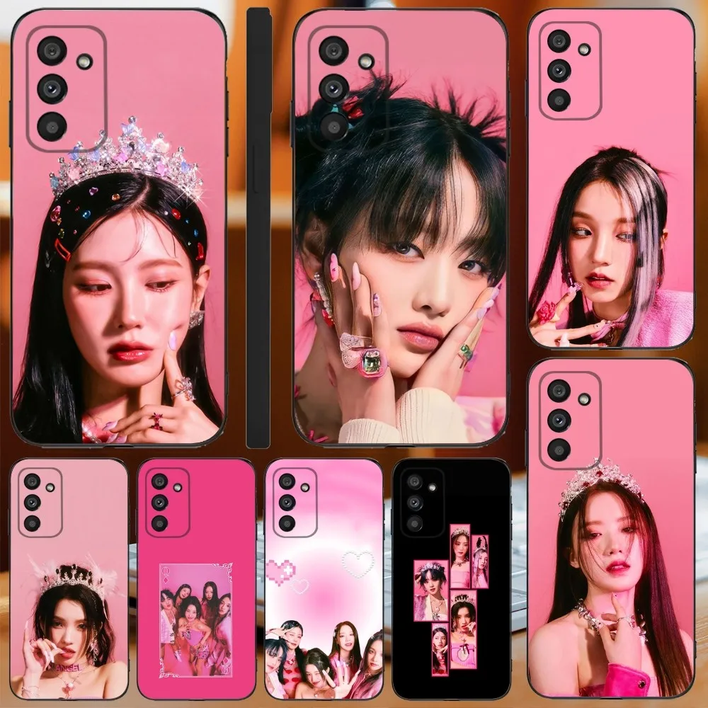 Kpop G-GIDLE Cute  Phone Case For Samsung Galaxy A13,A21s,A22,A31,A32,A52,A53,A71,A80,A91 Soft Black Cover