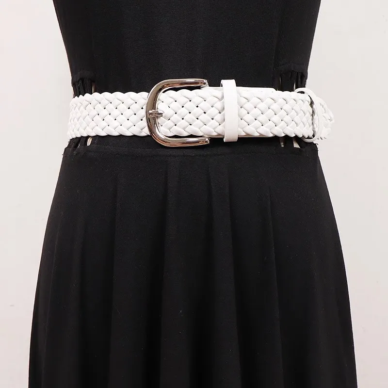 المرأة خمر بولي Leather الجلود محبوك فستان Cummerbunds الكورسيهات حزام الخصر أحزمة الديكور واسعة حزام R2722