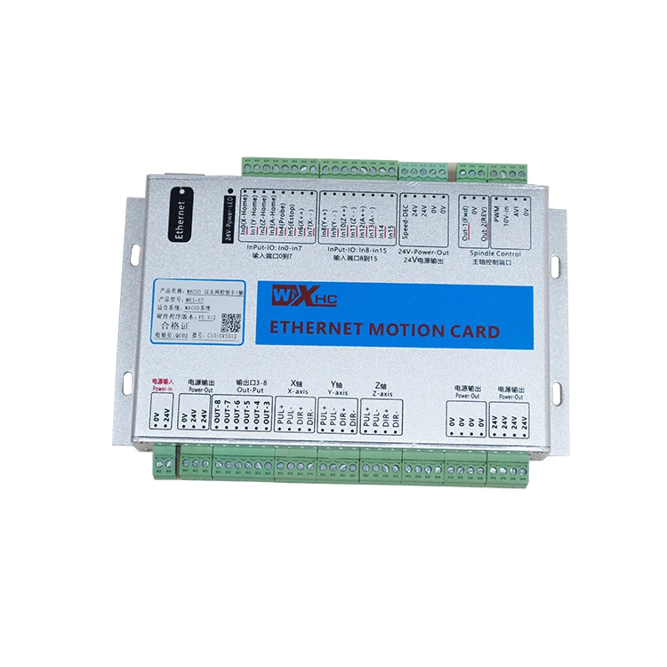 

MK6-ET Mach3 Breakout Board Motion Control Card Ethernet Motion Control Card 6 Axis for Mach3 System Laser Engraving