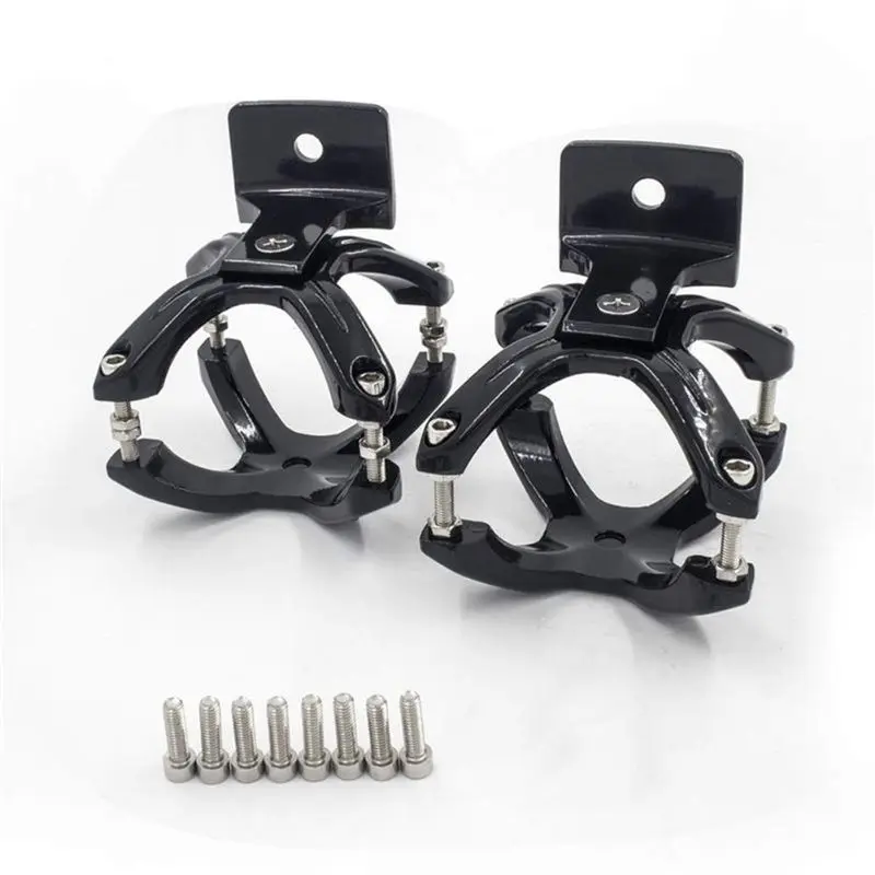 Adjustable LED Work Light Bracket For 2-3 Inch Tube Bumper Bar Tube Roll And Cage X-Clamp Light Mount Clamp - 4 Pieces