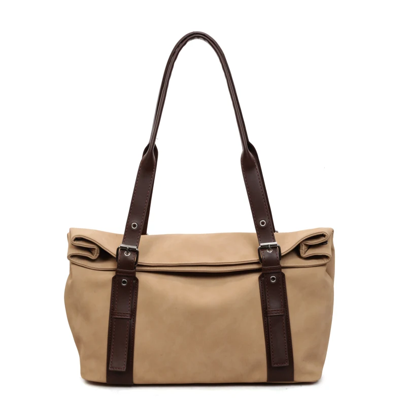 

Retro Large Capacity Shoulder Bag for Women, 2025 New Versatile Tote Bag Fashionable Commuter Underarm Bag for Autumn/winter