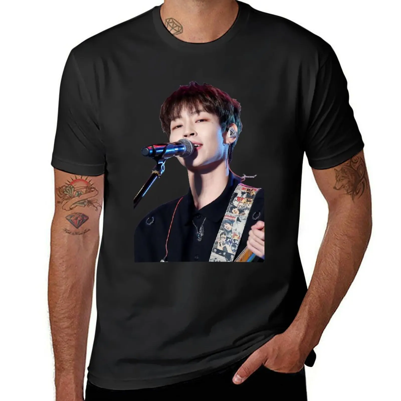 Woosung Portrait T-Shirt quick-drying customizeds mens graphic t-shirts