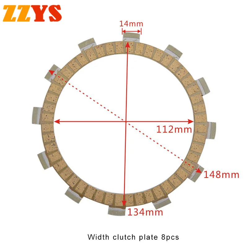 Motorcycle Friction Clutch Plate Kit For YAMAHA FZ700 FZ700T FZ700TC FZ750 FZ750U FZ750UC FZ 700 750 FZR1000 FZR1000U FZR 1000