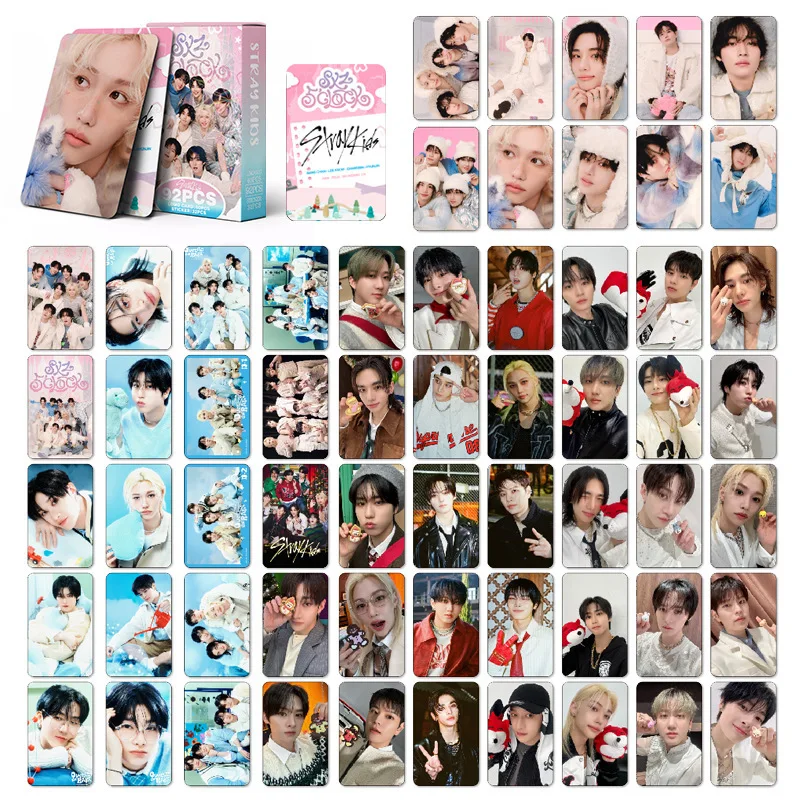 

Набор из 60+32 шт. маленьких карточек Stray Kids SKZOO, стикеры с изображениями звезд, фотокарточки, LOMO-карточки, коллекционные карточки для фанатов, подарки.