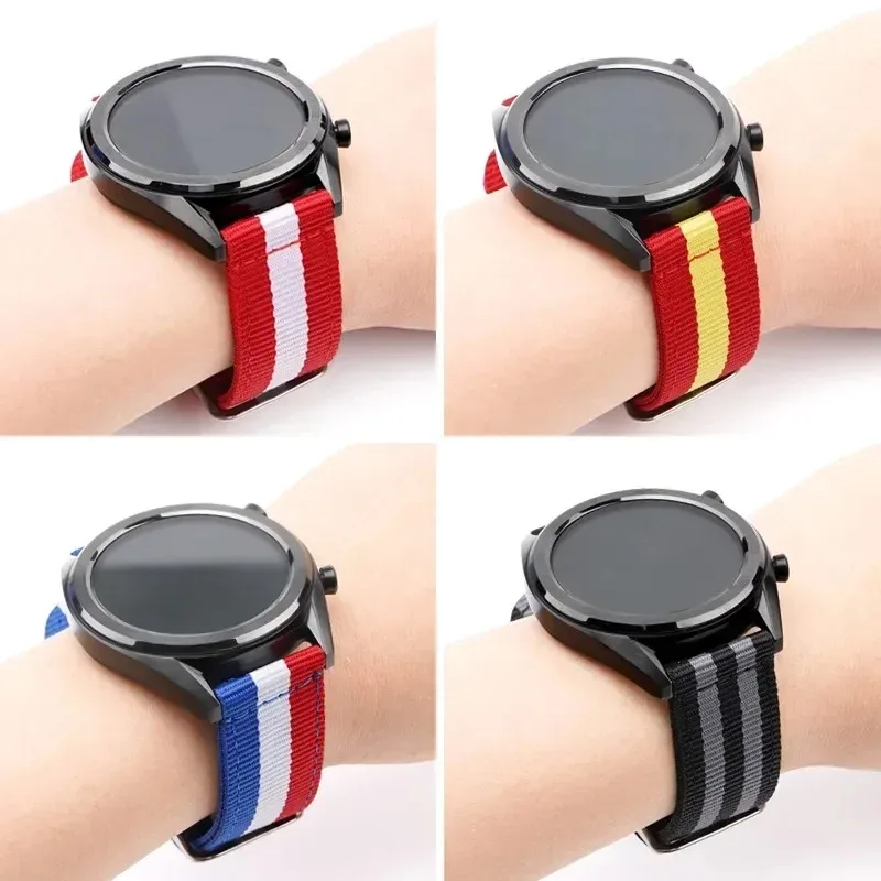 22 mm Canvas-Nylonarmband für COROS PACE Pro/3/APEX 4 42 mm/CMF Watch 3-2-1 Pro, bequemes Armband, Suunto Vertical 2/Race 2/Run
