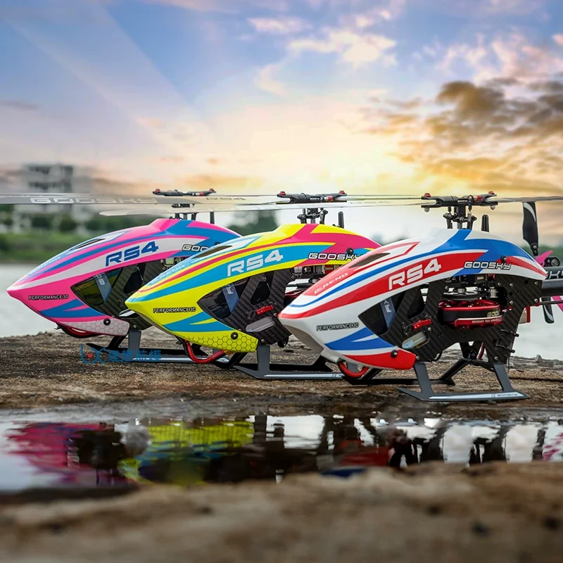 Goosky-Rs4ヴェノムコームレジェンド6ch 3Dダイレクトドライブブラシレスモーター,フライバーレスrcヘリコプターキットバージョンrc,クラス380,在庫あり