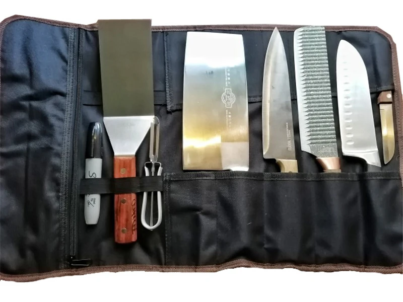 Chef Knife Bag Roll Bag Carry Case Bag Kitchen Cooking Portable Durable Storage Pockets Cutting Tool Storage 58*35.5cm NEW