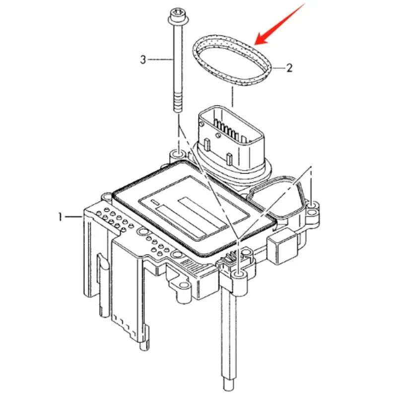 3pcs 01J Transmission Control Module Seal 01J927213D  for VW AUDI A4 A5