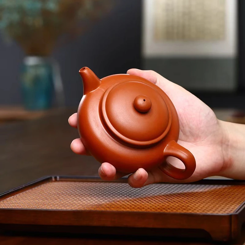 235ML Yixing Red Clay Teapot Ball Hole Filter Kettle Archaize Teaware Puer Tea Ceremony Supplies Drinkware Set