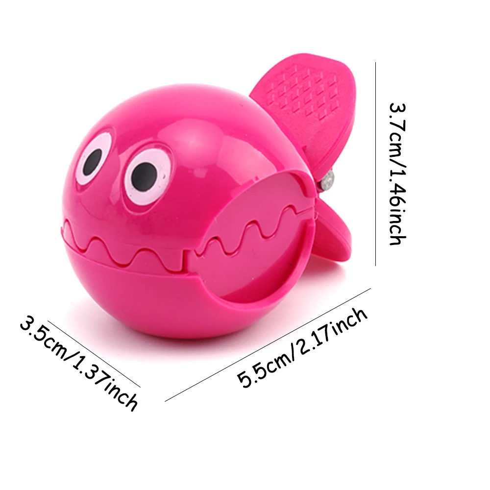 Cute cartoon fish style student office single hole plastic hand-held pencil sharpener  704A