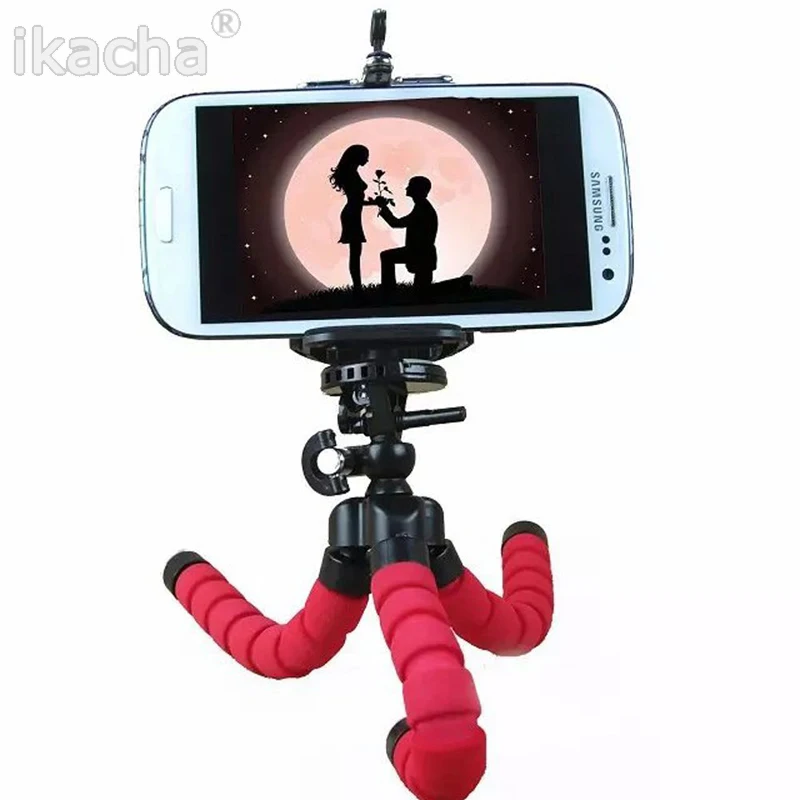 Tripod for Phone Flexible Sponge Octopus Mini Tripod for IPhone Mini Camera Tripod Phone Holder Clip Stand