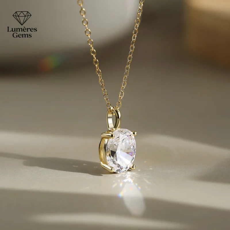 

Lumière Gems Classic Lady Four-Finger Necklace PT950 Platinum Morgan Diamond Daily Wear High-Class Ideal Gift