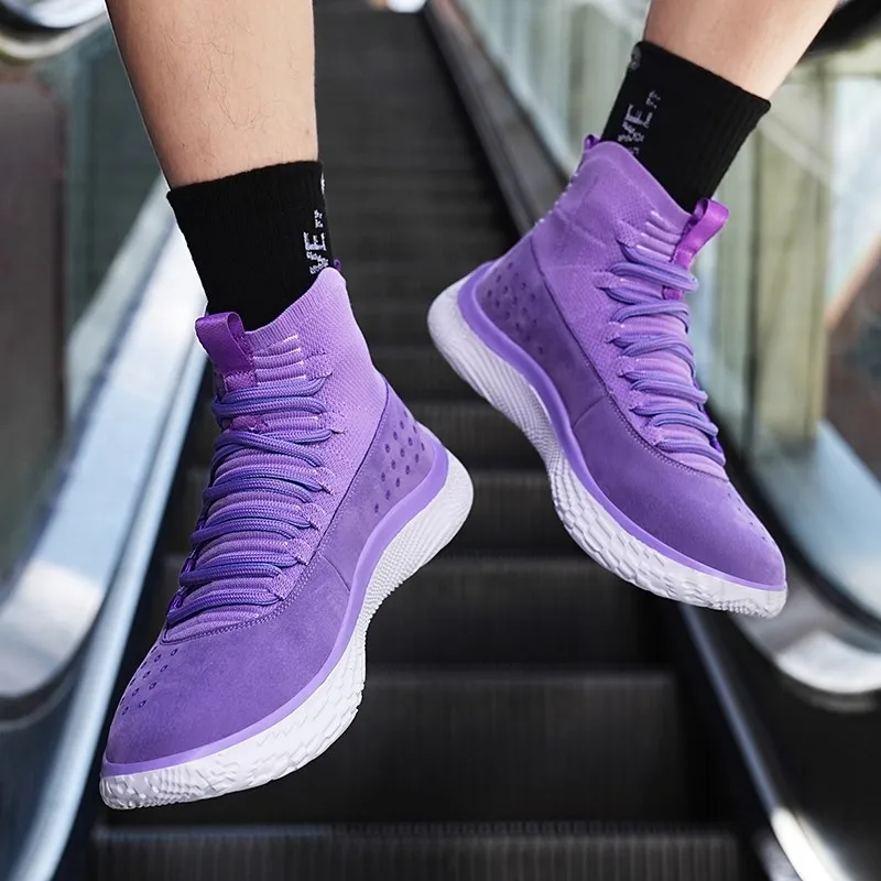 

High-top sports shoes Basketball shoes Breathable and soft Fashionable running shoes for everyday casual wear Basketball shoes