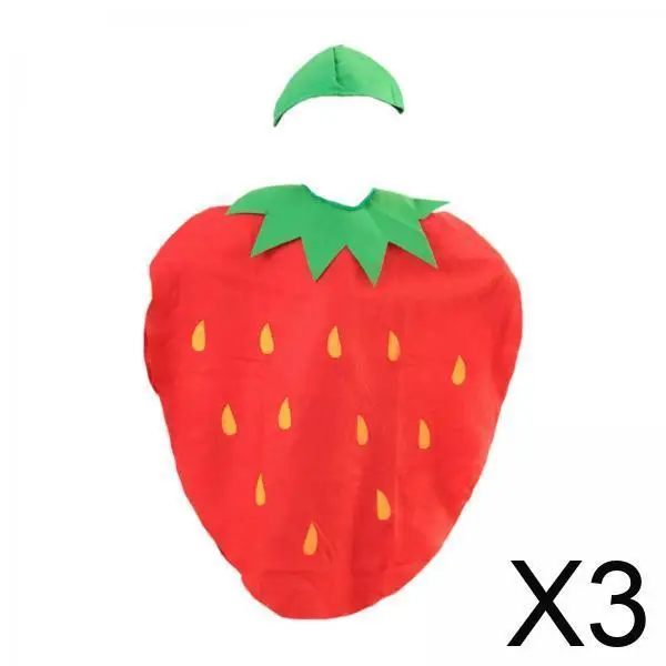 

Премиум Клубничное Необычное Платье Фруктовый Костюм Косплей Вечеринка Наряд Нетканый для Праздника Маскарада Шоу