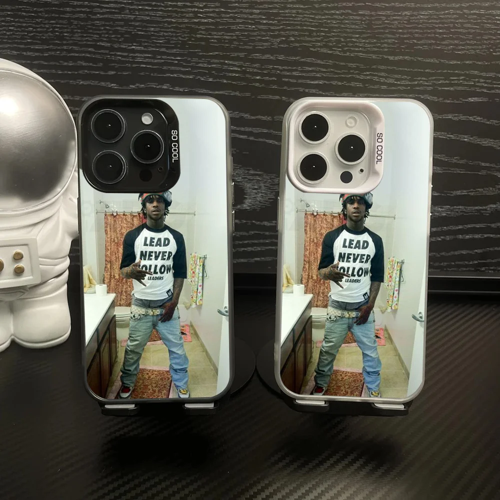 Chief Keef G-GLO G-GANG Phone Case IMD Color Silver Shell For IPhone 16 15 14 13 12 11 Pro Max Plus