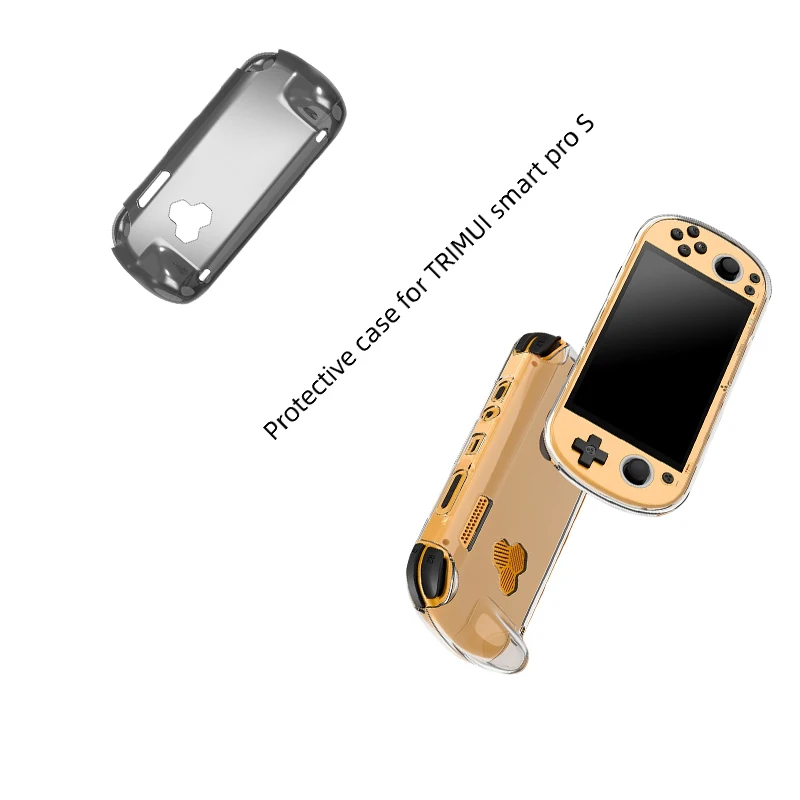 

Game Console Case Suitable for TRIMUI smart pro S game console protective cover TPU cooling transparent anti-drop case