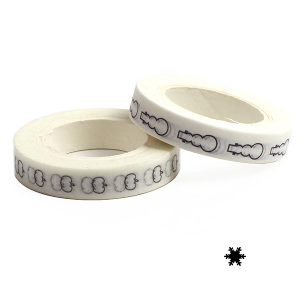 

9pcs Tape Set Premium Decorative Peelable Washi Tape Cuttable No Residue Stationery Craft Supplies Paper Coil