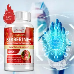 Berberine + Ceylon Cinnamon - Aids Cardiovascular Function Gastrointestinal Function Antioxidant